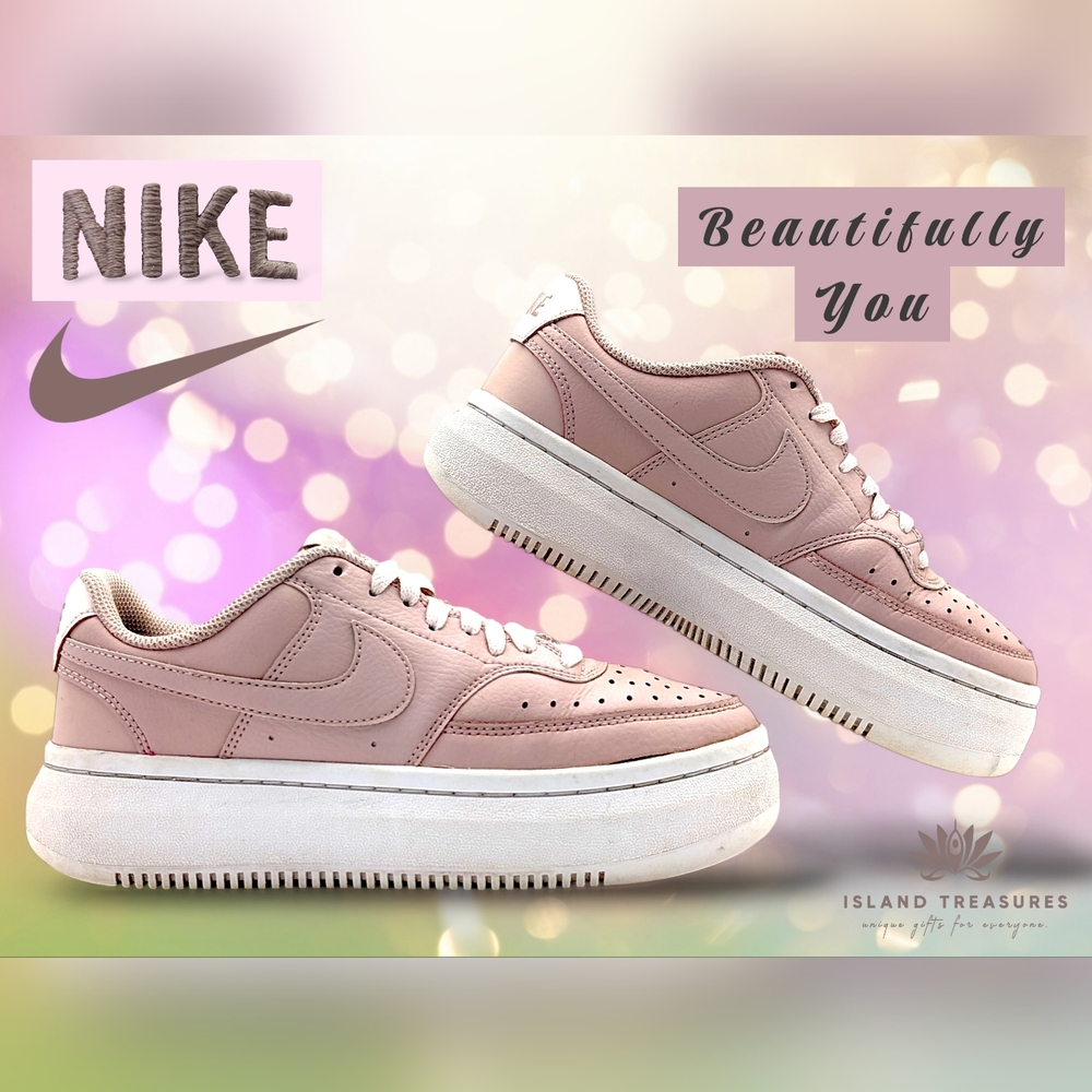 Nike Women's Light Pink Platform Sneakers